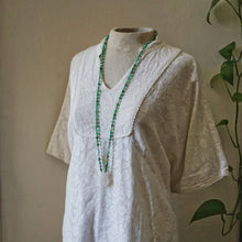 Load image into Gallery viewer, chrysoprase + druzy mala