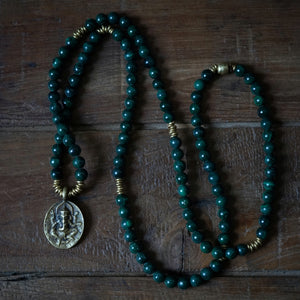 malachite + ganesh mala