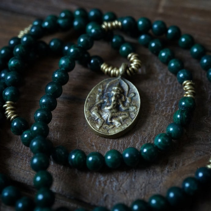 malachite + ganesh mala