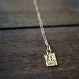 buddha necklace - rectangle
