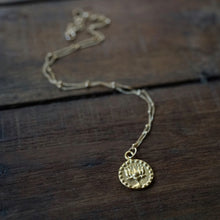 Load image into Gallery viewer, lotus + om necklace