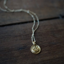 Load image into Gallery viewer, moon + bloom necklace