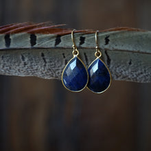 Load image into Gallery viewer, sapphire drop earrings
