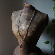 Load image into Gallery viewer, multi rutile quartz + buddha mala