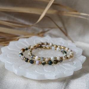 dendritic opal bracelet