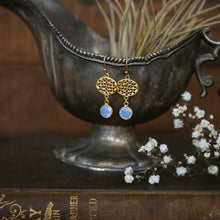 Load image into Gallery viewer, opalite + honeycomb ear adornments