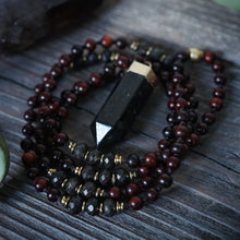 Load image into Gallery viewer, mala to release + protect + embrace mystery