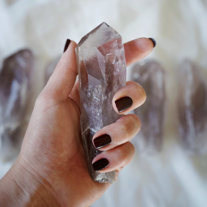 large amethyst points